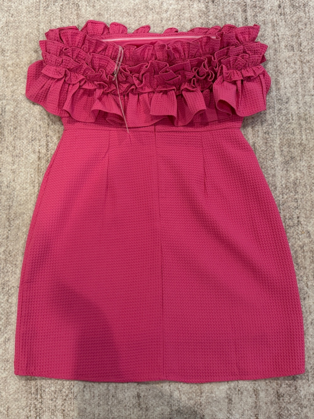 Pink Ruffle Mini Dress - Picture 3 of 3